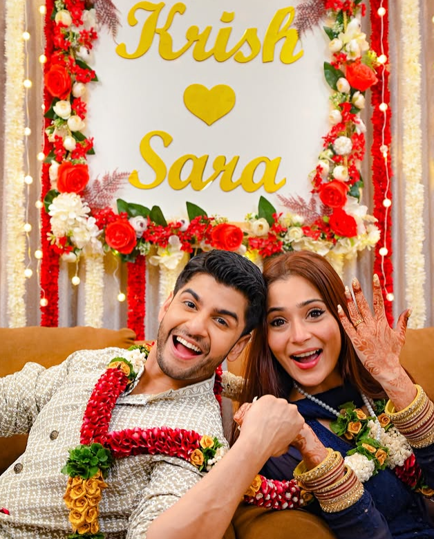 Krish Pathak and Sara khan's Wedding Picture