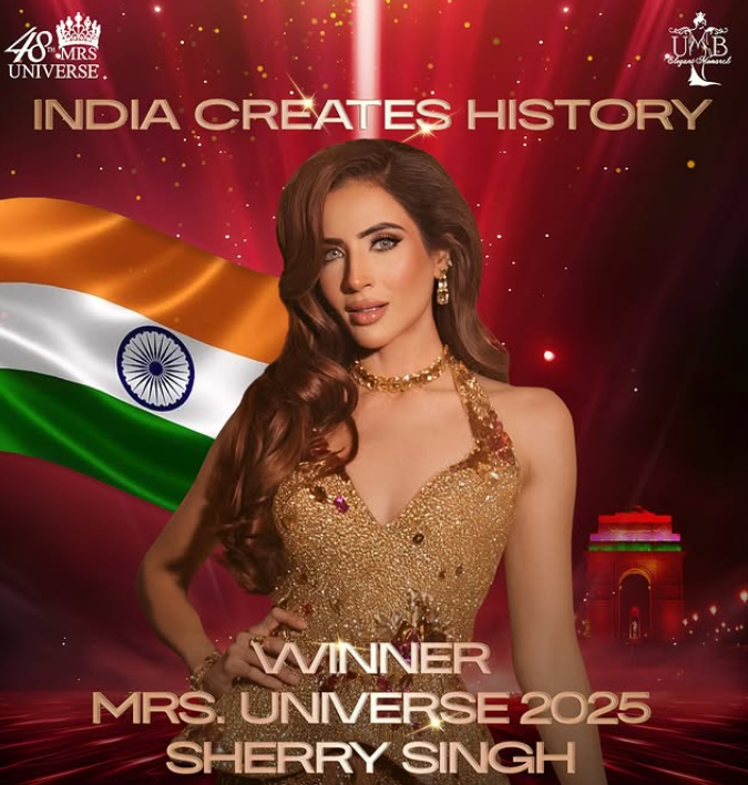 Sherry Singh, winner of 'Mrs. Universe 2025'