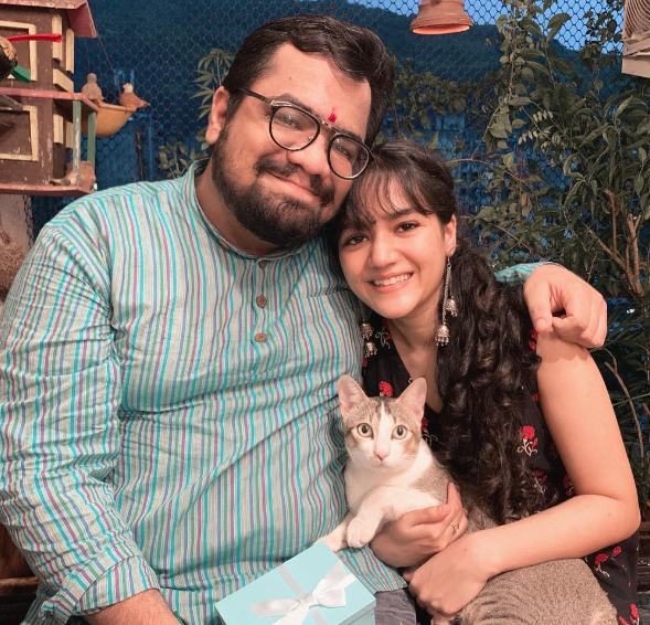 Ayesha Kaduskar with her borther Rueben Kaduskar