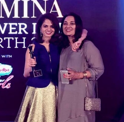 Tania Sachdev with her mother Anju Sachdev