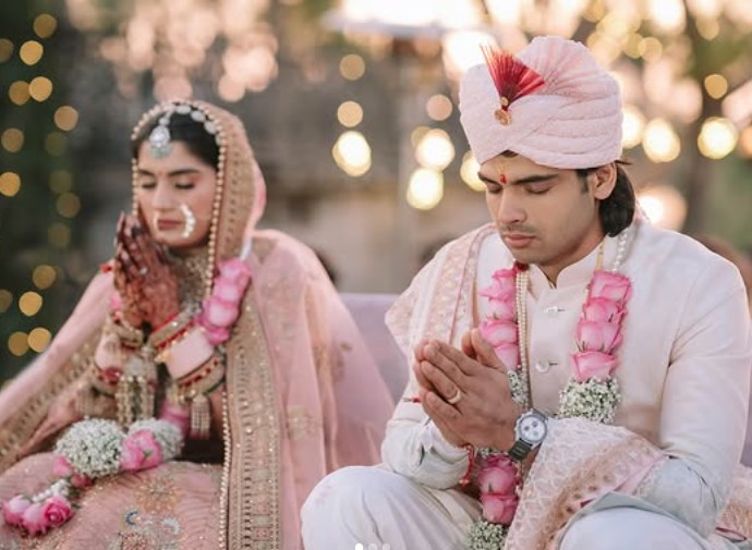 Himani Mor & Neeraj Chopra's Wedding Picture