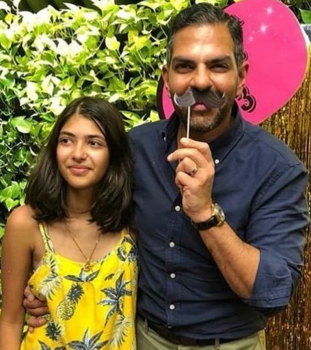 Samaira Kapoor with her father Sanjay Kapur