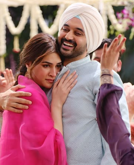 Paramvir Singh Cheema with Kriti Sanon in the film 'Tere Ishq Mein'