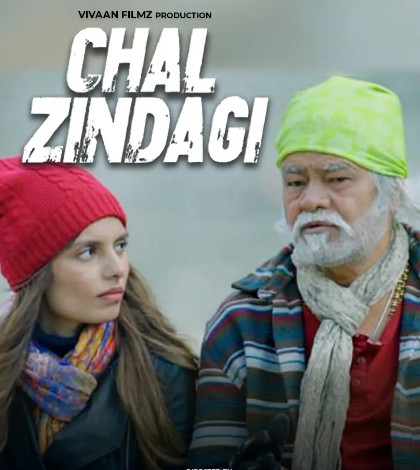 Shannon K on the poster of the film "Chal Zindagi"