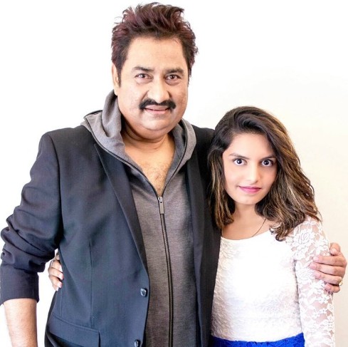 Shannon K with her father Kumar Sanu