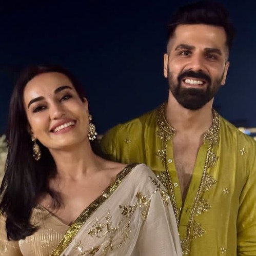 Surbhi Jyoti with her husband Sumit Suri
