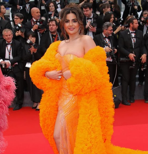 Deepti Sadhwani walking the red carpet at Cannes