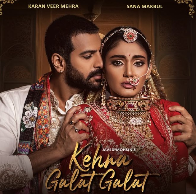 Karan Veer Mehra with Sana Makbul in the music video 'Kehna Galat Galat'