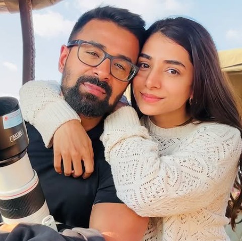 Malhaar Rathod with her husband Anubhav Bansal