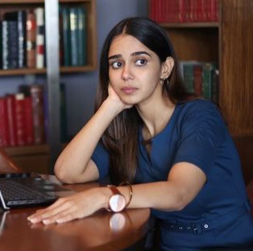 Monica Chaudhary in a scene of the web series 'Good Bad Girl'