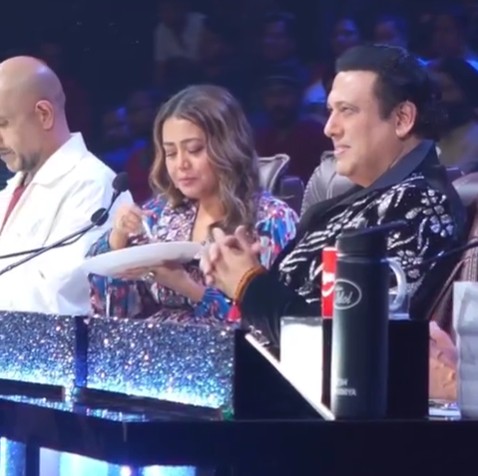 Neha Kakkar as a judge on the tv show 'Indian Idol Season 13'