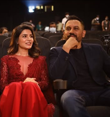 Raj Nidimoru with his wife Samantha Ruth Prabhu