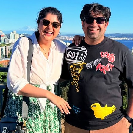 Rohan Thakkar with his wife Anshula Kapoor