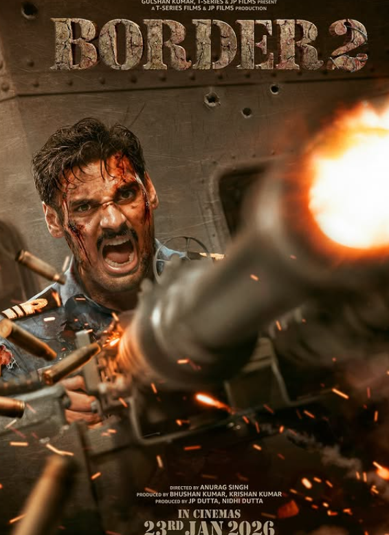 Ahan Shetty on the poster of the upcoming film 'Border 2'
