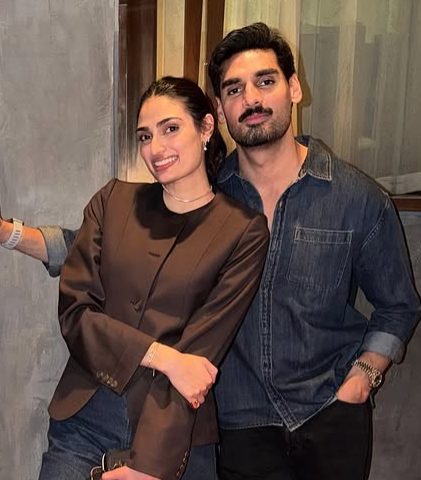 Ahan Shetty with his sister Athiya Shetty