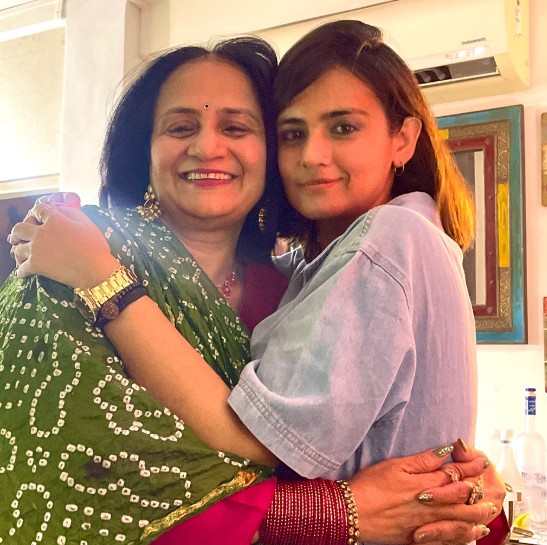 Shweta Rohira with her mother Dr. Kajal Rohira