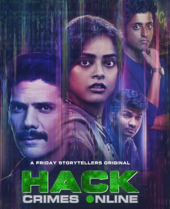 Riddhi Kumar on the poster of the web series 'Hack Crime Online'