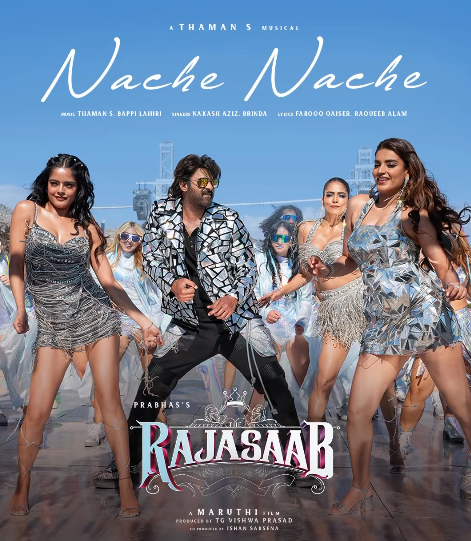 Riddhi Kumar with Prabhas in the song from the film 'The Raja Saab'