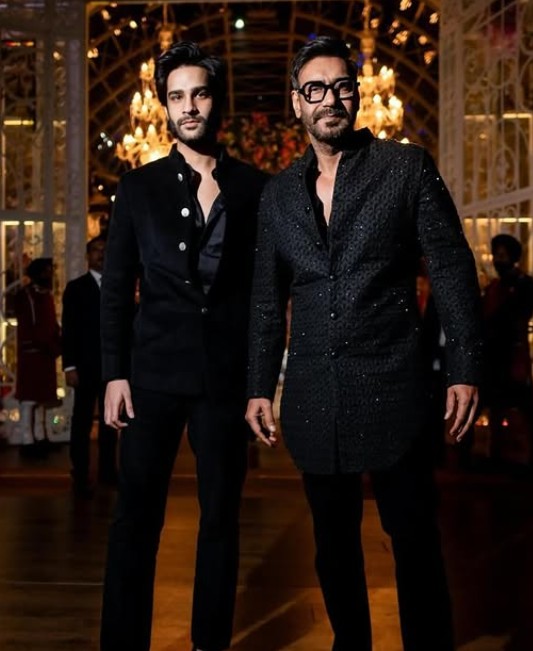 Aaman with his uncle Ajay Devgan