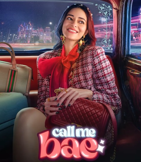 Ananya Pandey on the poster of the web series 'Call Me Bae'