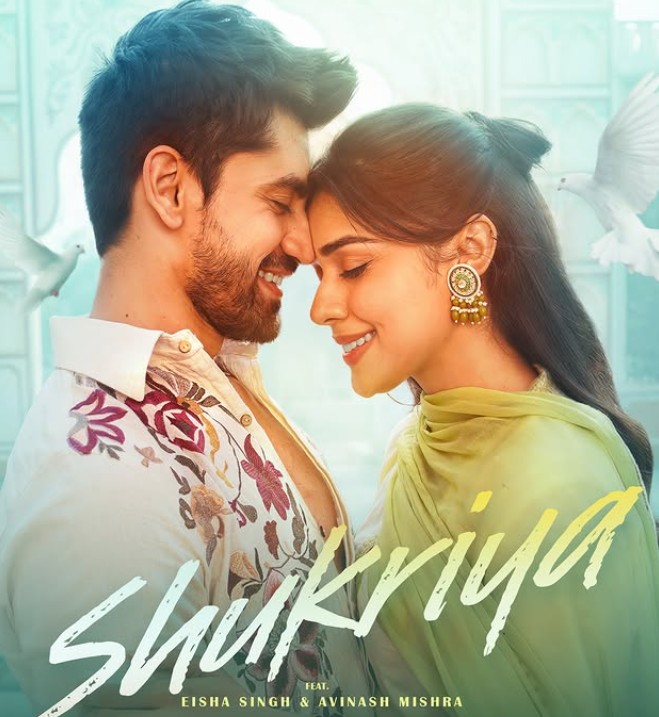 Avinash Mishra with Eisha Singh in the music vidoe 'Shukriya'