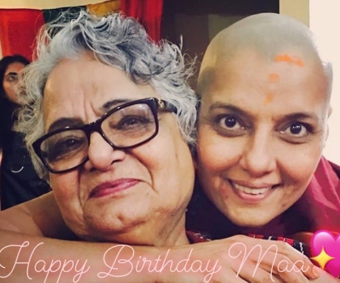Barkha Madan with her mother