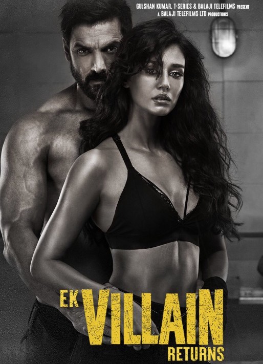 Disha Patani on the poster of the film 'Ek Villain Returns'