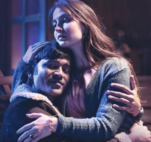 Elli Avram with Dhanush in the Tamil film 'Naane Varuvean'