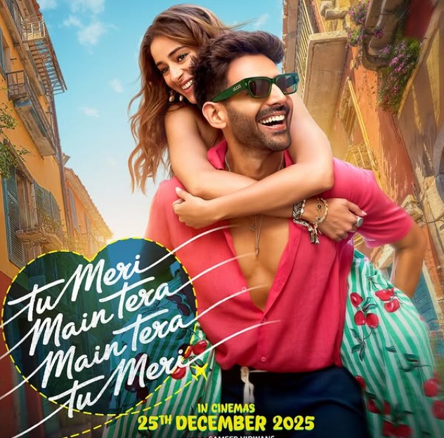 Kartik Aaryan on the poster of the film 'Tu Meri Main Tera Main Tera Tu Meri'