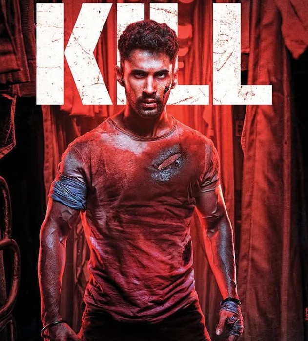 Laksh Lalwani on the poster of the film 'Kill'
