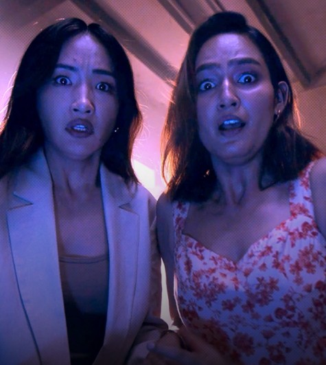 Monika Panwar and Chum Darang in a scene of the Web Series 'Khauf'