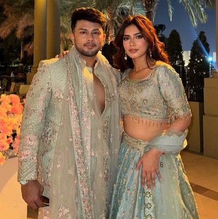 Nagma Mirajkar with her friend Awez Dalbar