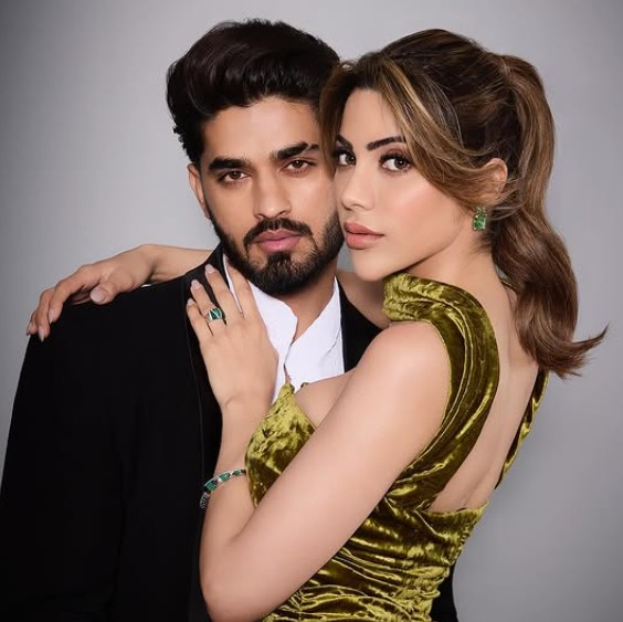 Nikki Tamboli with her boyfriend Arbaz Patel