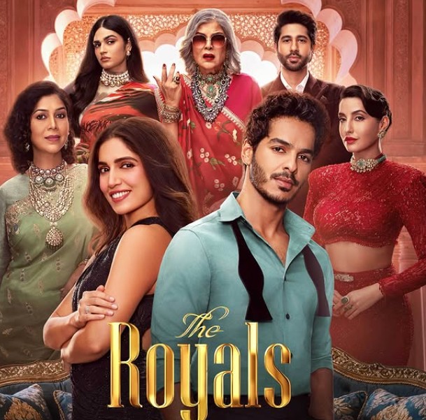 Nora Fatehi on the poster of the web series 'The Royals'
