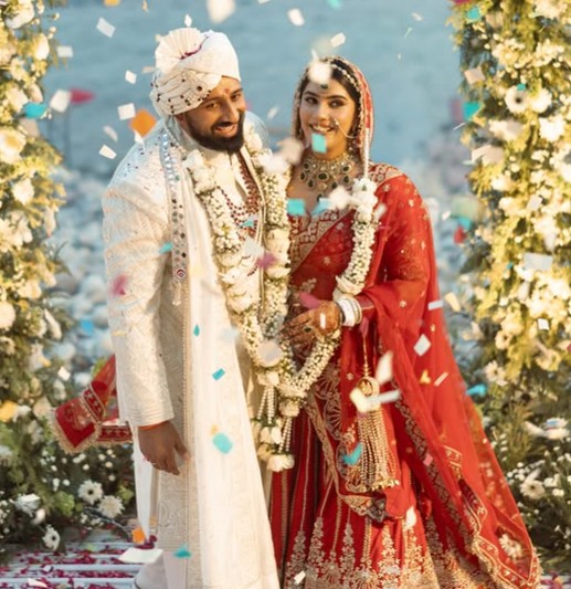 Rajat Dalal with his Wife