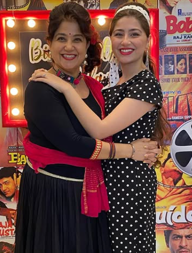 Aditi Bhatia with her mother Bina Bhatia