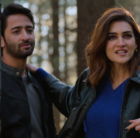 Shaheer Sheikh with Kriti Sanon in the film 'DO Patti'