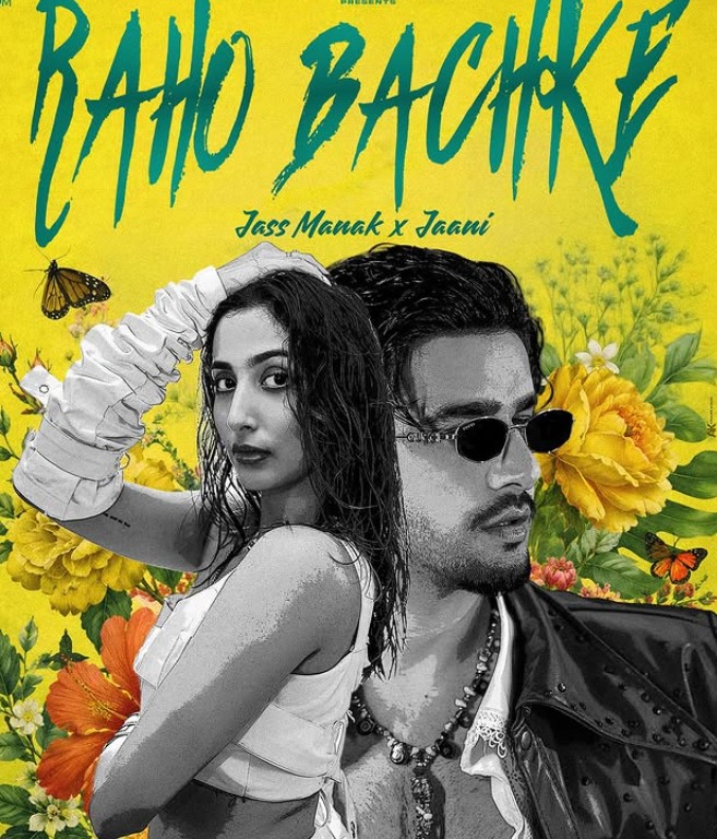 Shanaya Makani on the poster of the music video 'Raho Bachke'