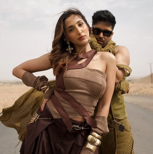 Shanaya Makani with Guru Randhawa in the song 'Sirra'