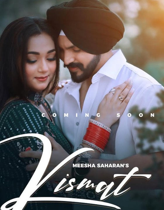 Shehzada Dhami on the Poster of the Music Video 'Kismat'