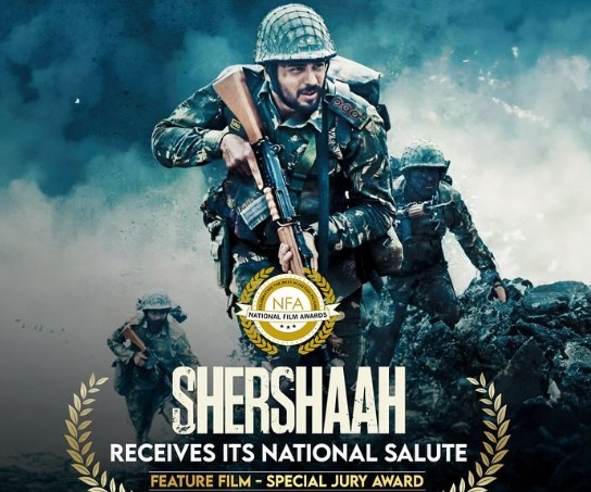 Sidharth Malhotra on the poster of the film 'Shershaah'