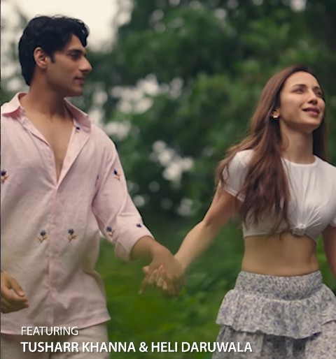 Tusharr Khanna and Heli Daruwala in the music Video 'Jiya Laage Na'