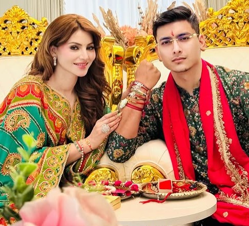 Urvashi Rautela with her brother Yash Rautela