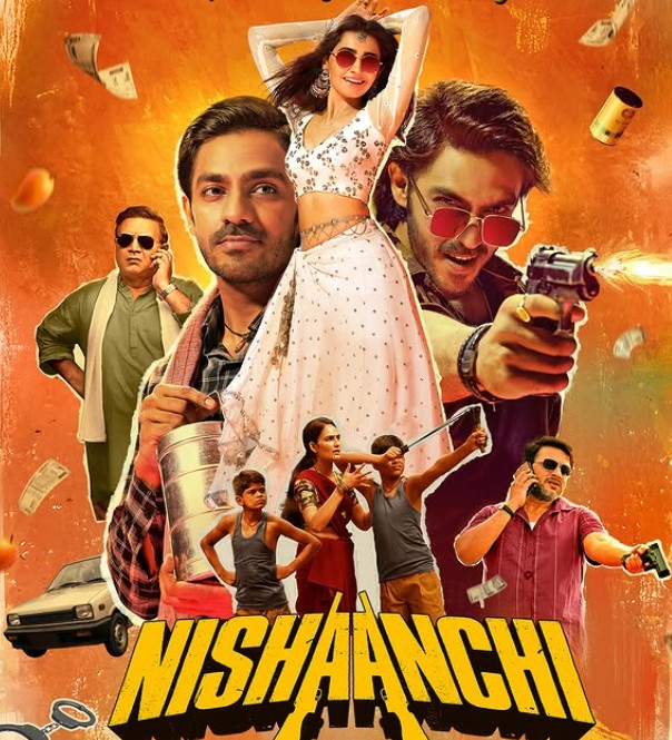 Vedika Pinto on the poster of the film 'Nishaanchi'