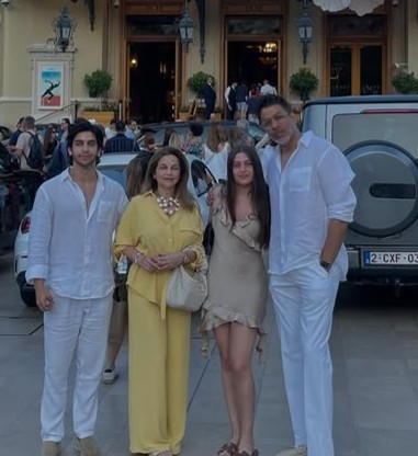 Vera Bedi with her Family