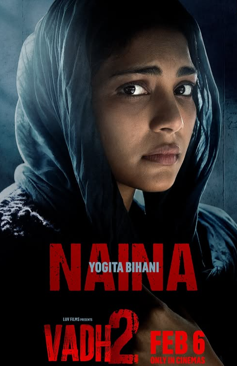 Yogita Bihani on the poster of the film 'Vadh 2'