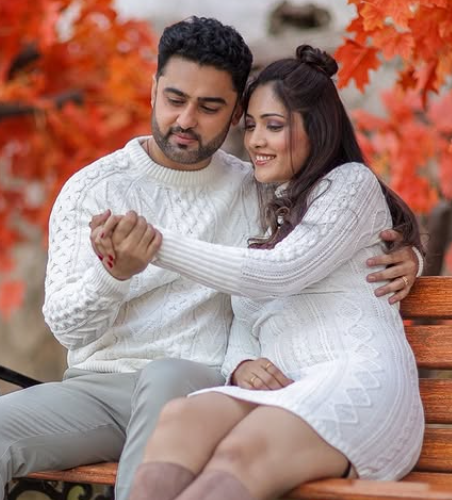 Anju Jadhav with her husband Sumit Chalotra