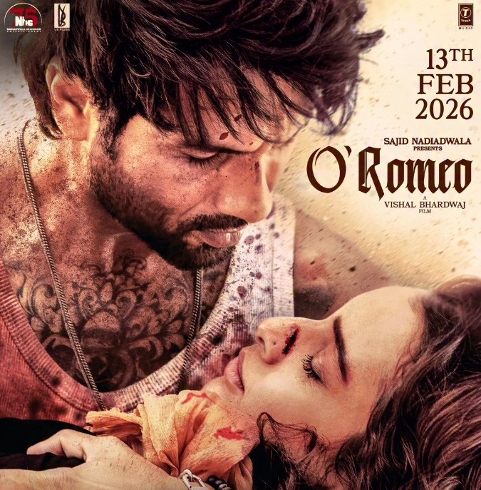 Tripti Dimri on the poster of the film 'O Romeo'