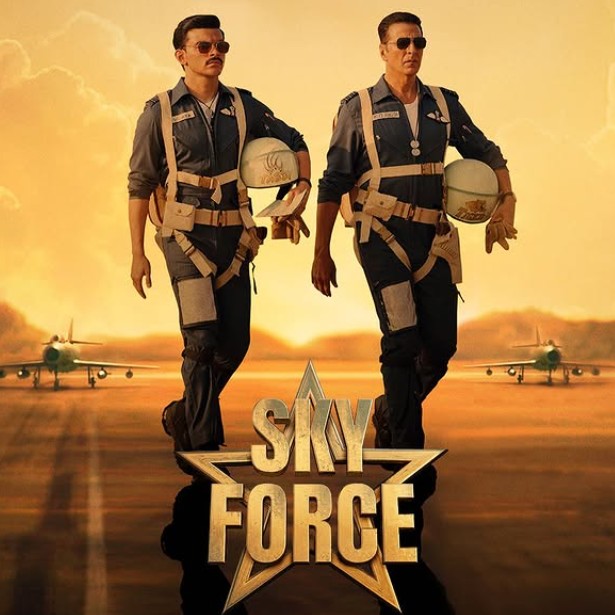 Veer Pahariya on the poster of the film 'Sky Force'