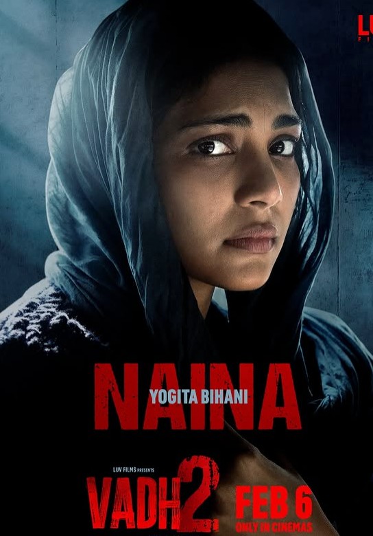 Yogita Bihani on the poster of the film 'Vadh 2'